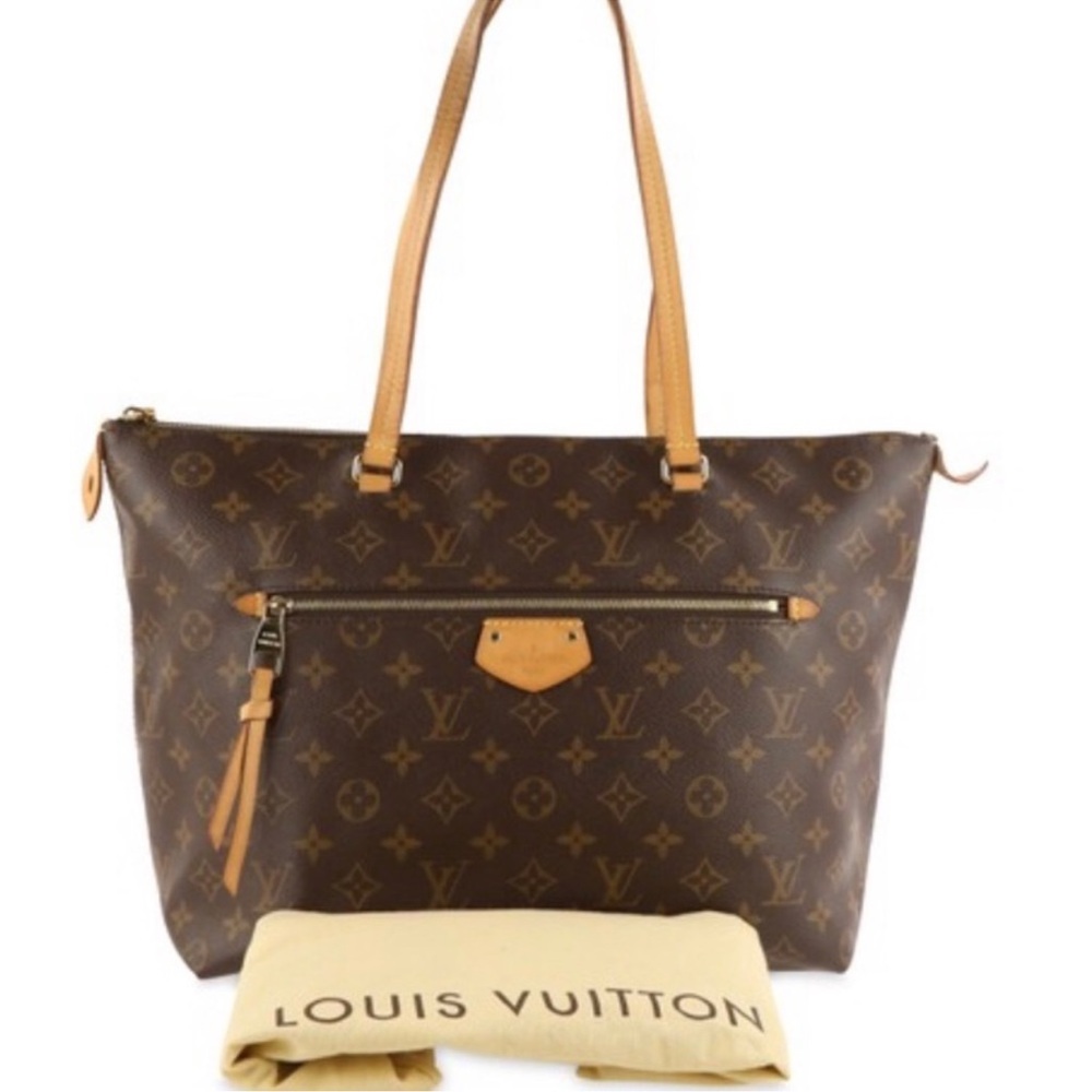 Louis Vuitton Lena MM Brown Monogram Shoulder Tote Bag!